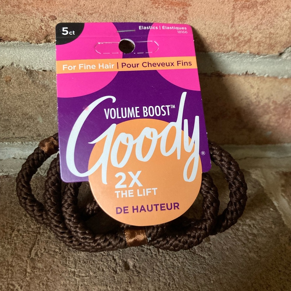 Goody Volume Boost Elastic Hair Ties for fine hair - 5pk